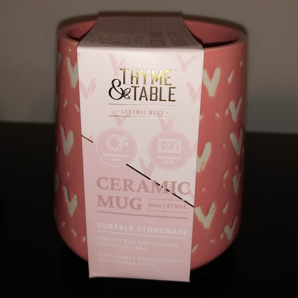 2 Thyme & Table Heart Mugs - Picture 5 of 5